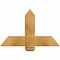 Ekena Millwork Eugene Rough Sawn Timber Gable Bracket, Western Red Cedar, 36"W x 23"H x 6"D x 6"F, 15/12 Pitch GBW036X23X0606EUG00RWR - alternate 1